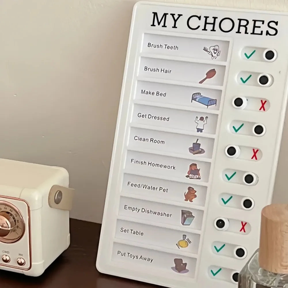 Self Discipline Check-in Tool Board