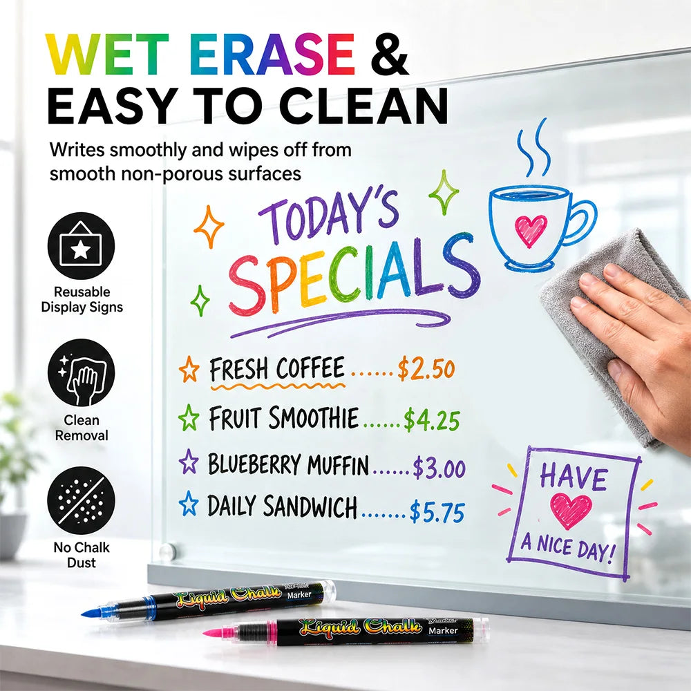 8/12/24 Colors Liquid Chalk Marker Set