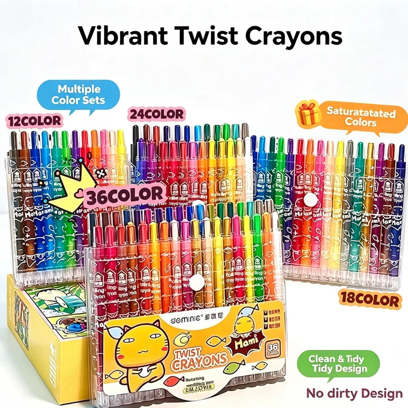 Rotate Color Crayola Washable Crayons Set