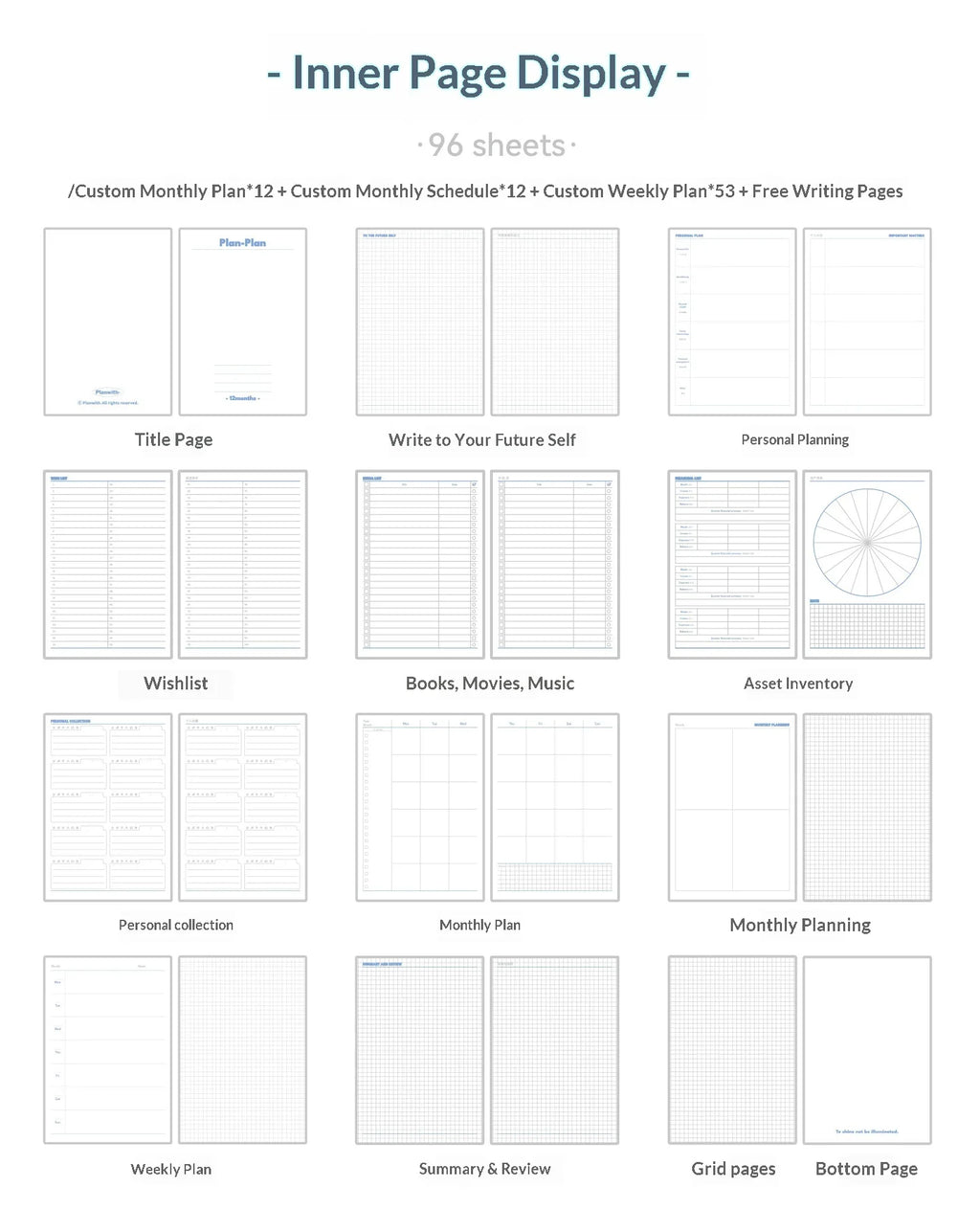 2026 Plan with Daily Agenda Weekly Plan Book