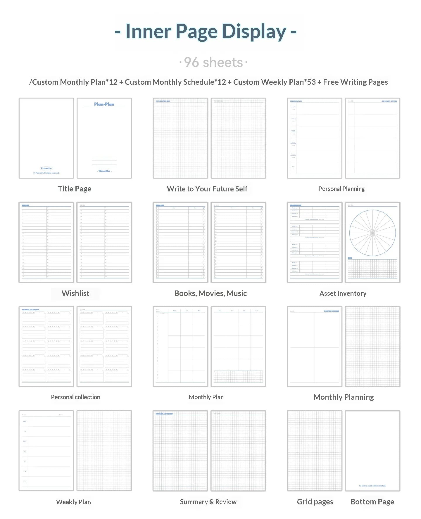 2026 Plan with Daily Agenda Weekly Plan Book