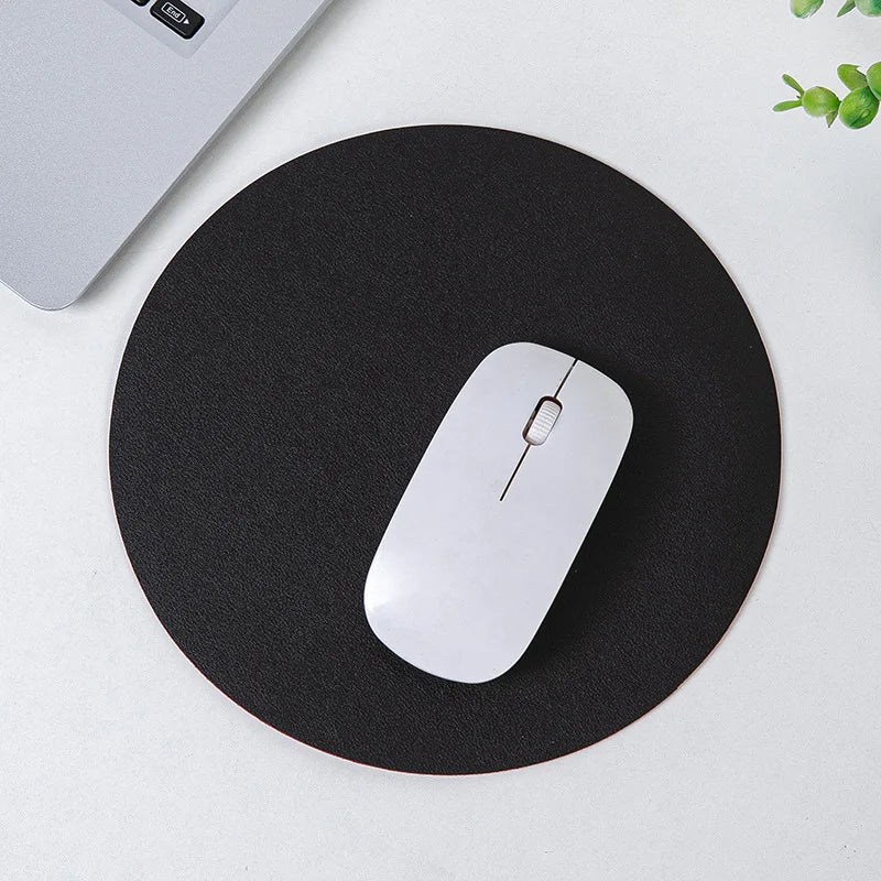 1pc Waterproof PU Leather Mouse Pad