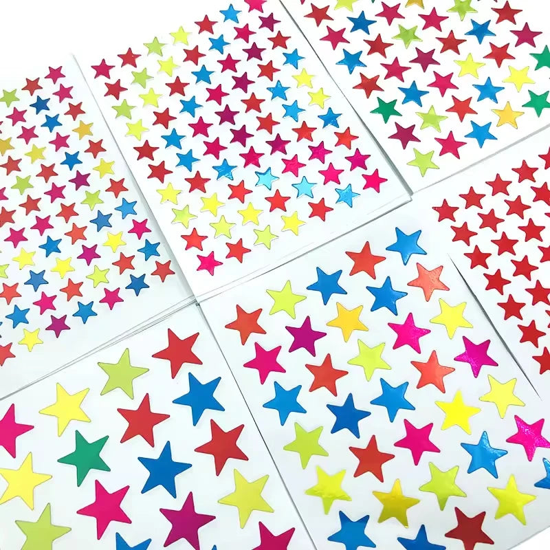 Children's Gold-Plated Award Glitter Stickers