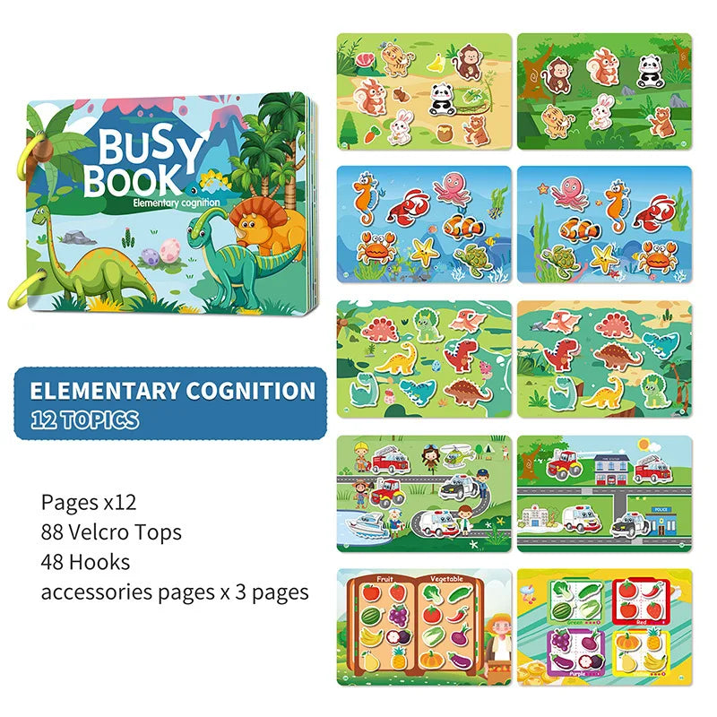 Busy Book for Toddlers Ages 2-6