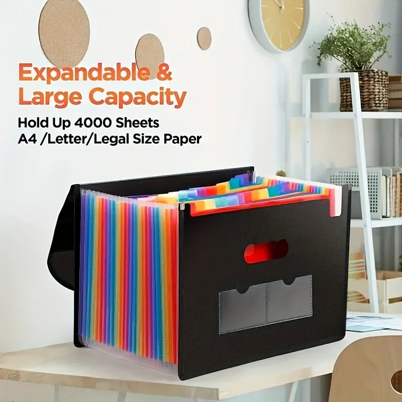Plastic Accordion Folder Storage Bag