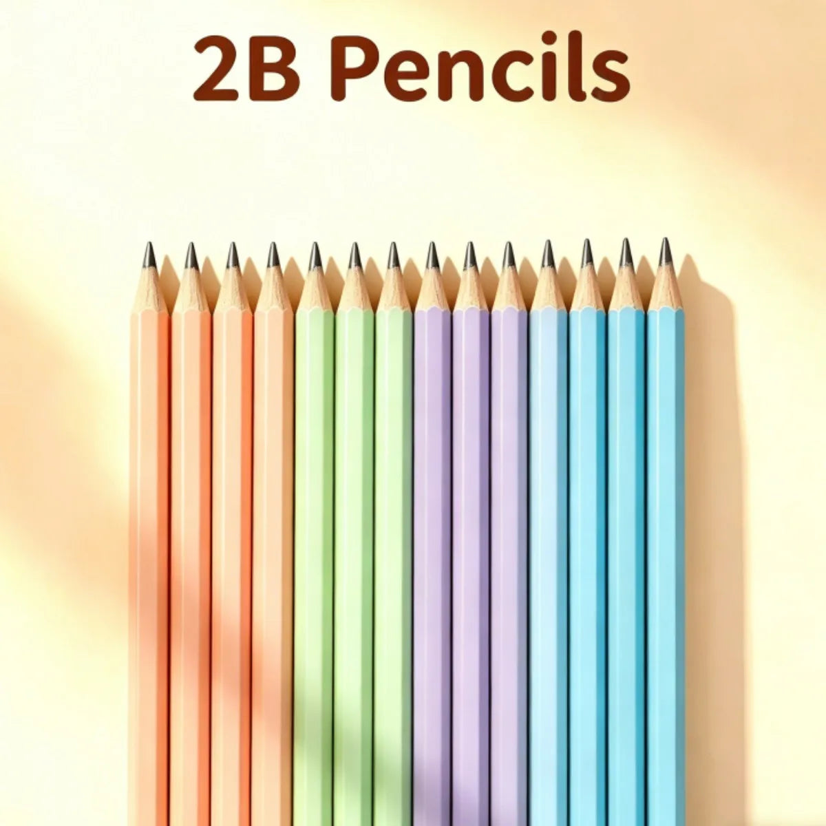 Macaron Wood Case 2B Pencils