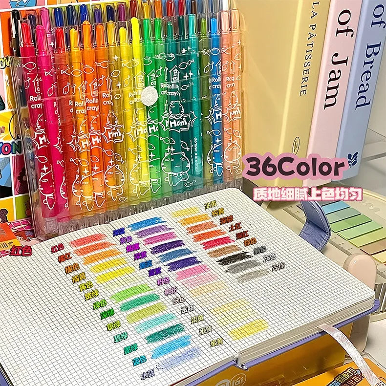 Rotate Color Crayola Washable Crayons Set