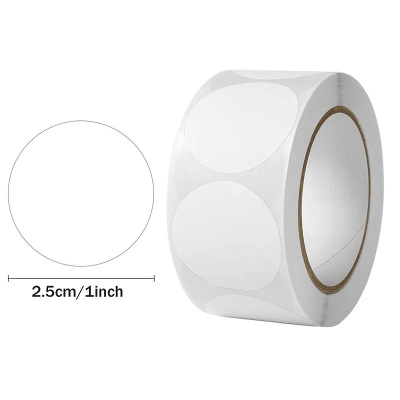 6Rolls 3000pcs Round Colorful Dot Stickers