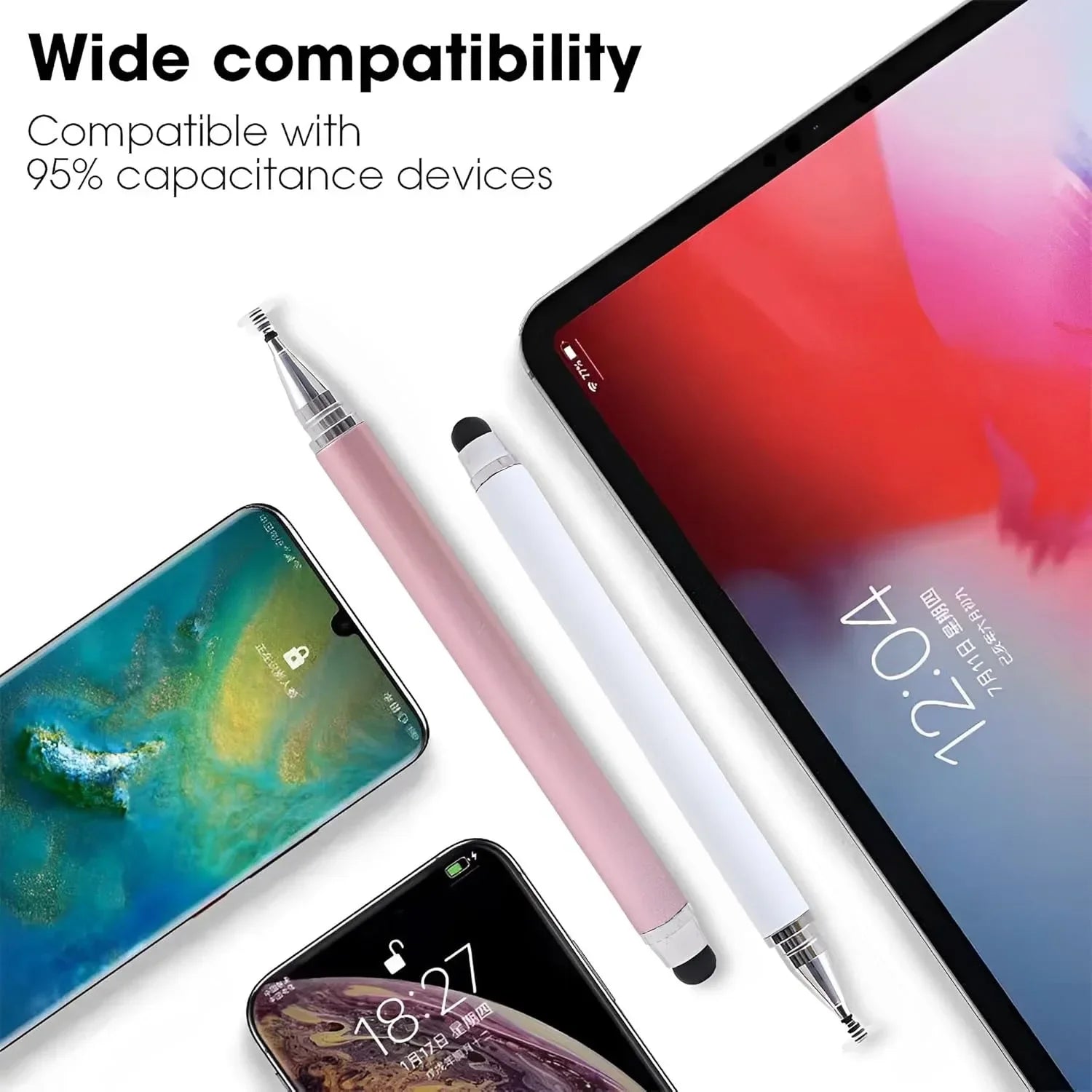 2 in 1 Universal Stylus Pen