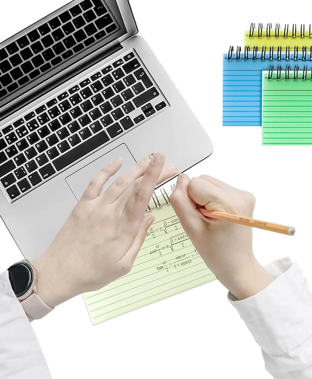 500 Colorful 3x5 Spiral Index Cards with Ring