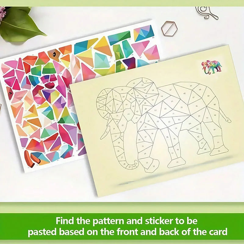 3D Animal Jigsaw Puzzle Stickers DIY