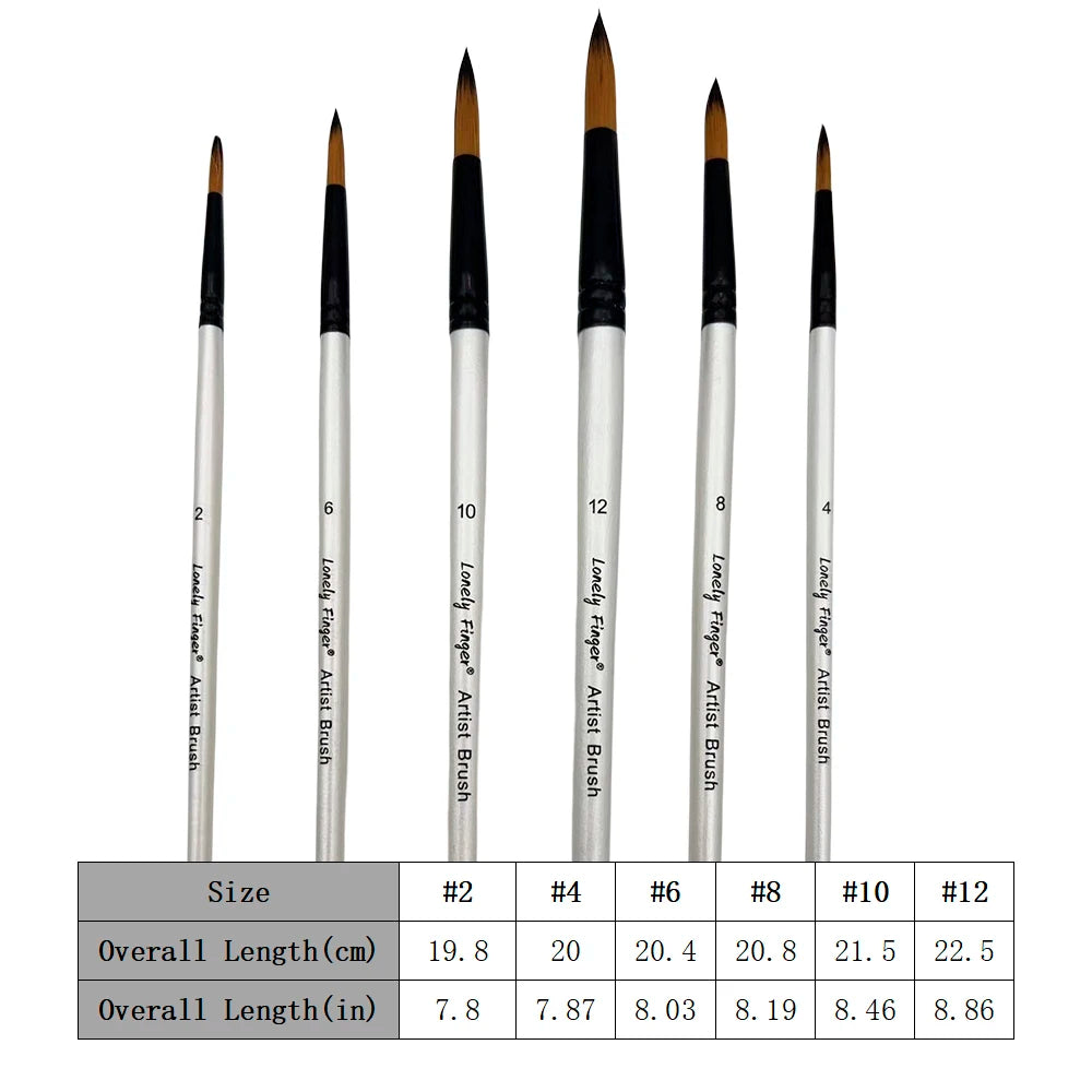 6pcs Paint Brushes Set