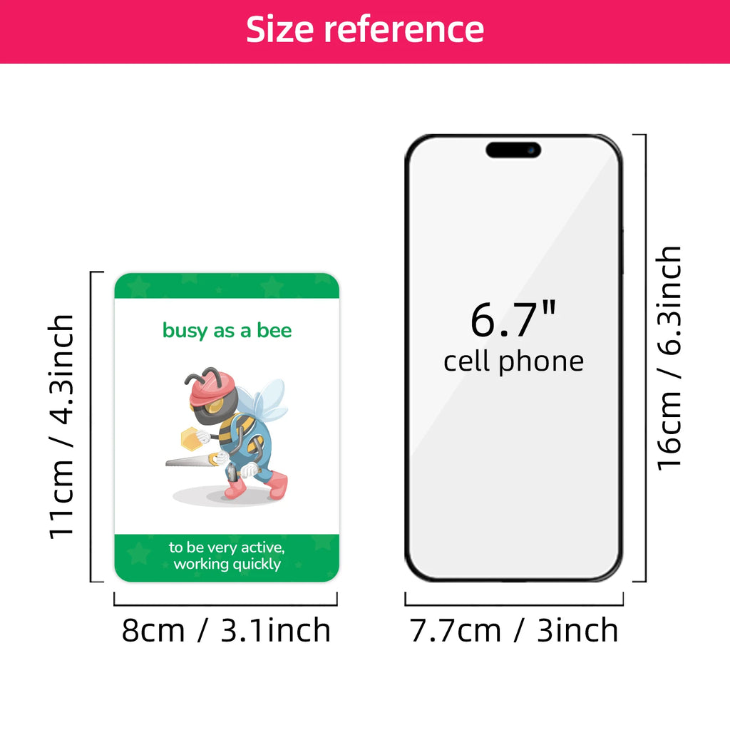 15pcs English Proverb Flashcards