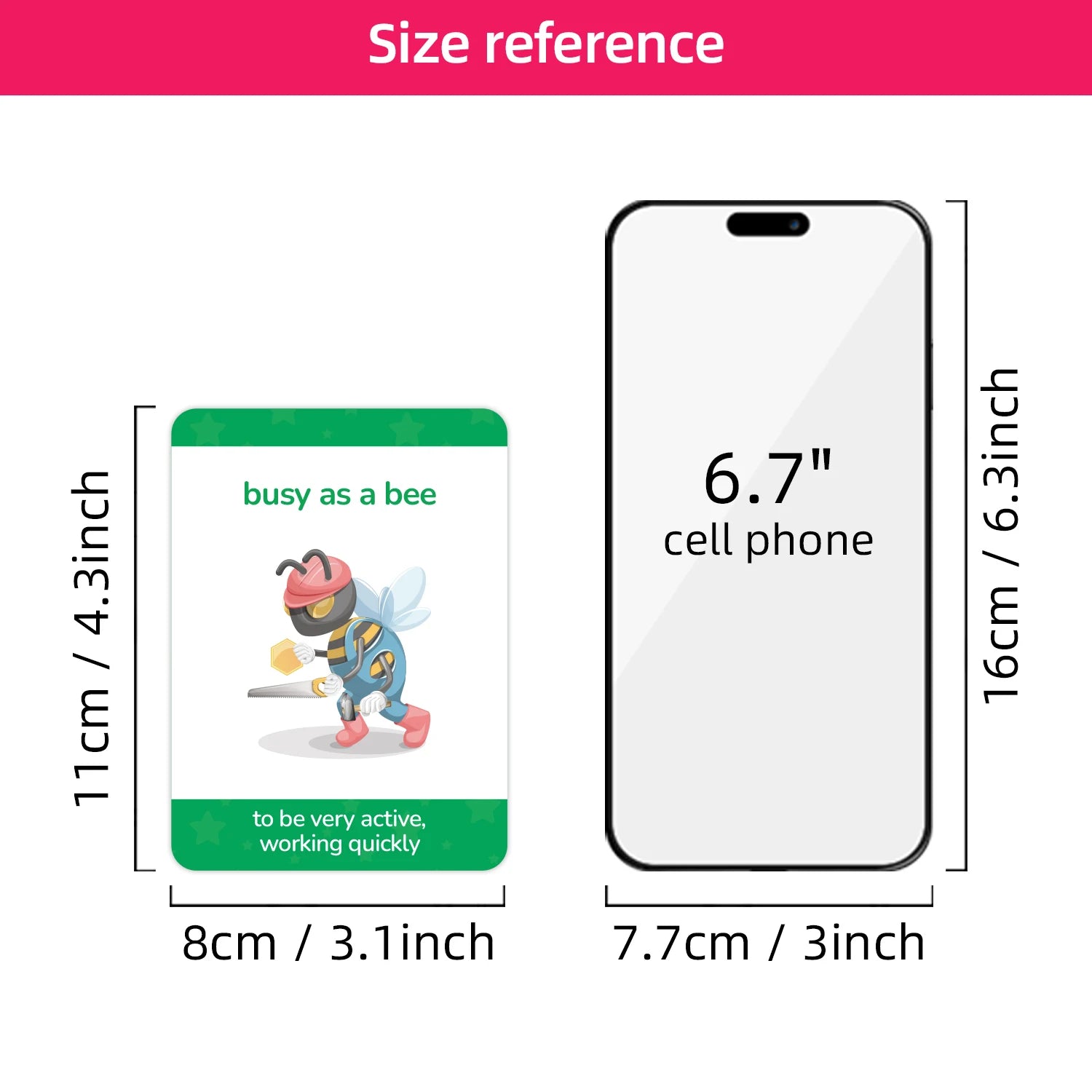 15pcs English Proverb Flashcards