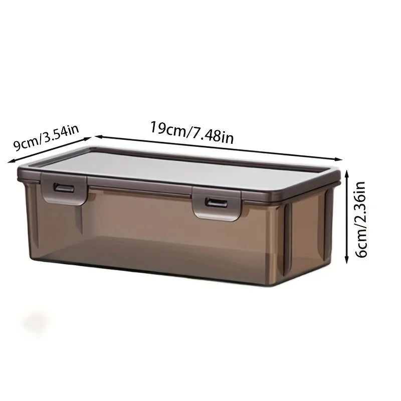 Transparent Black Storage Box Large