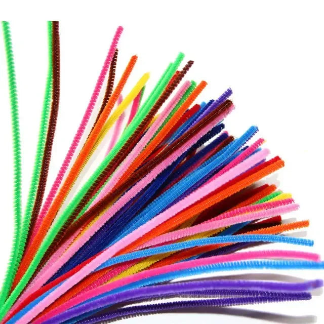 100Pcs Multicolor Pipe Cleaners