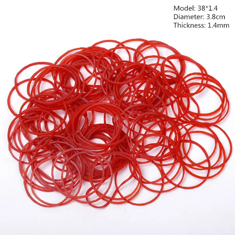 100 Pcs Various size Elastic Rubber Bands