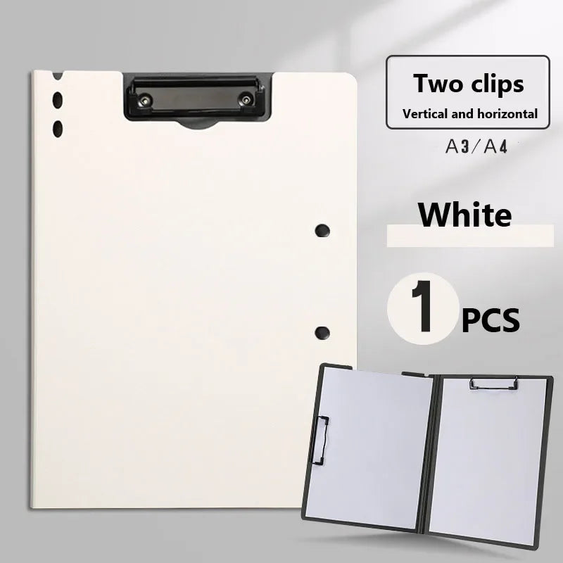 Double Clip Heavy Duty Pocket Folder with Writing Pad