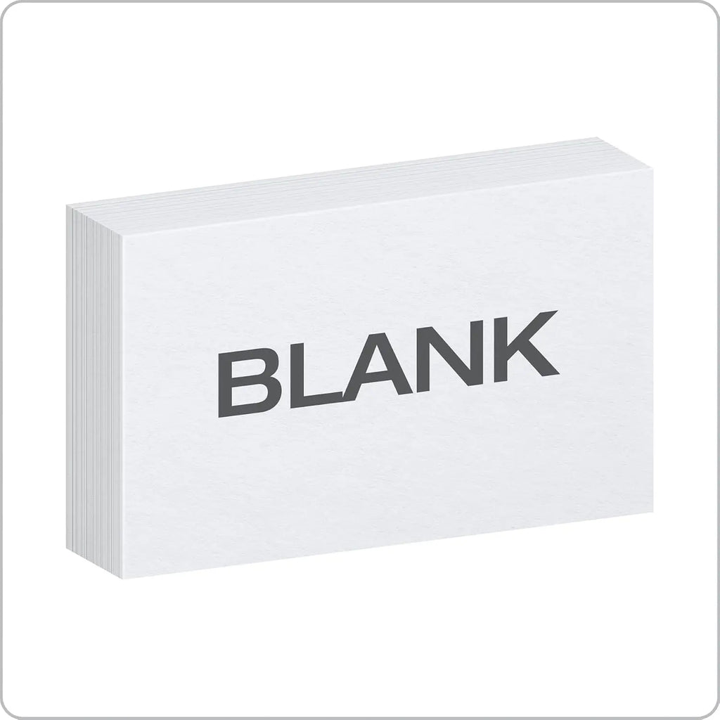 Index Cards, 3 x 5 Inches, White, Blank Notecards