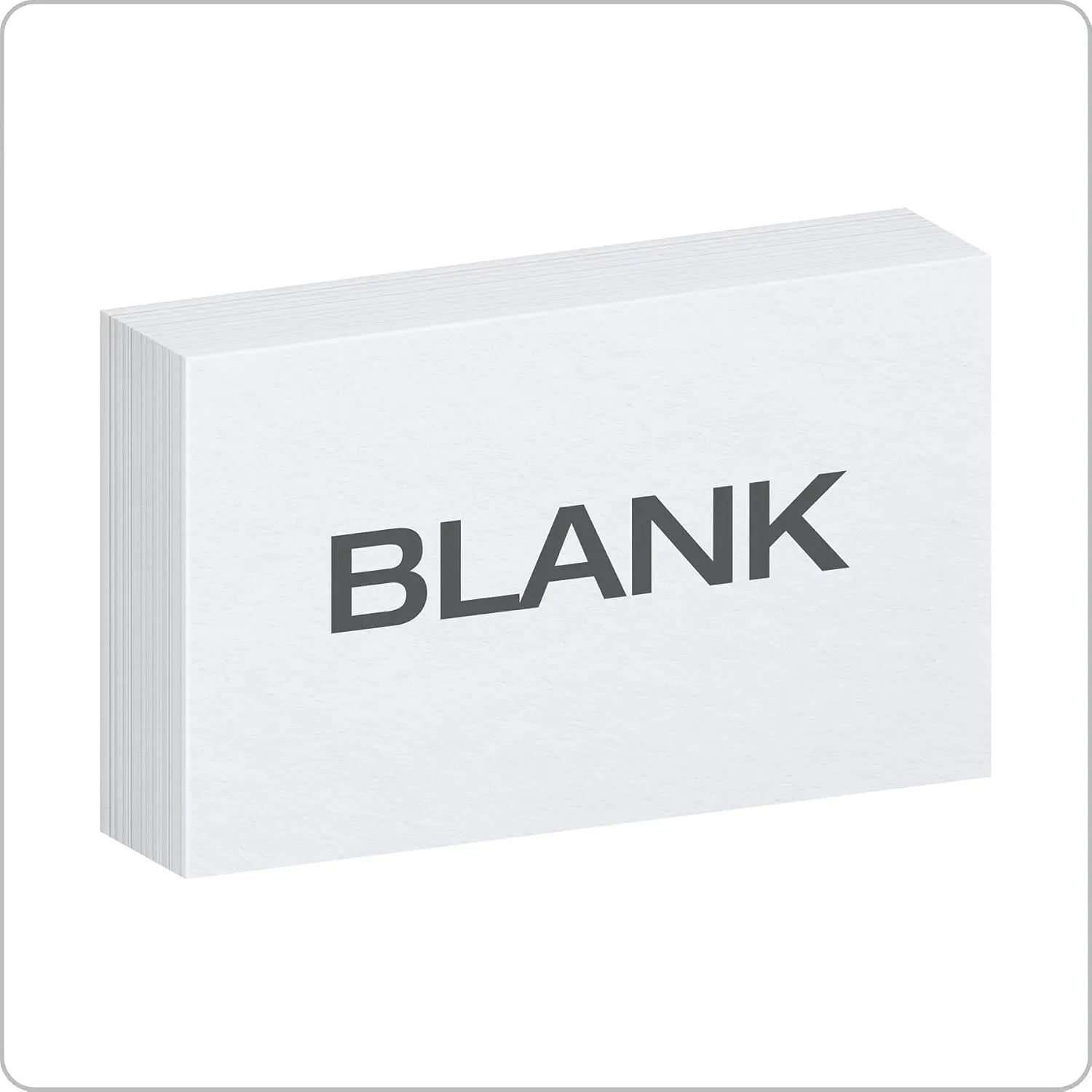 Index Cards, 3 x 5 Inches, White, Blank Notecards