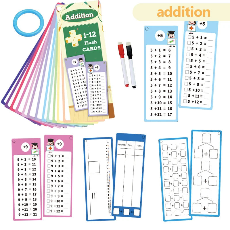 Math Training Cards 15pcs