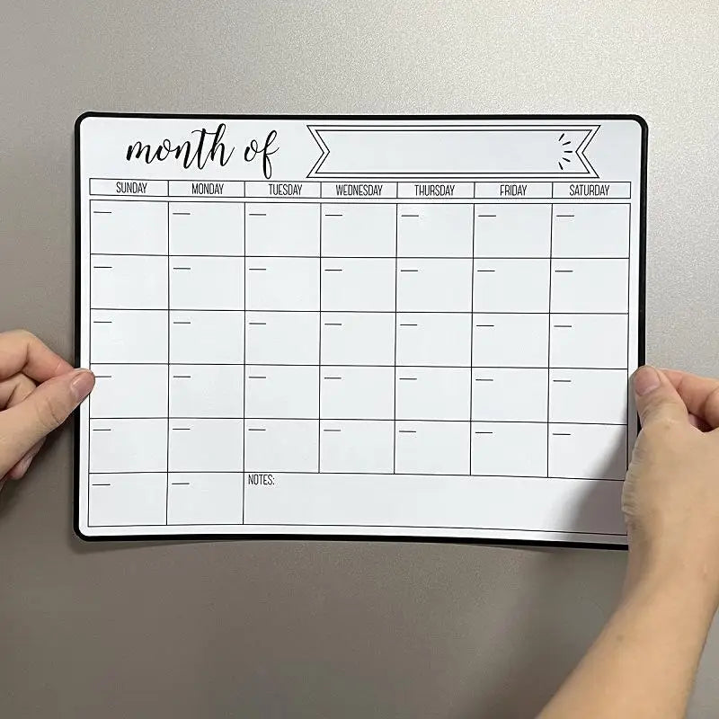 Magnetic Dry Erase Calendar