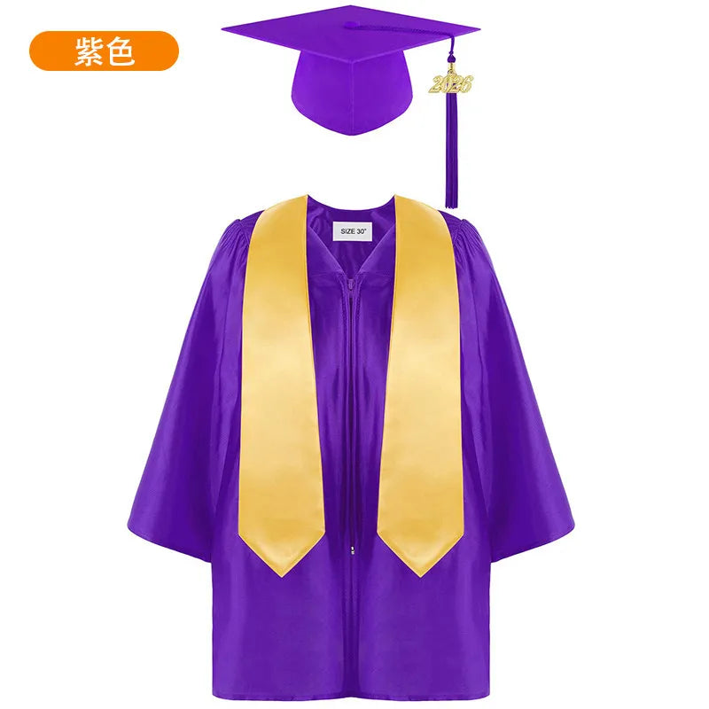 Kids Graduation Gown Cap