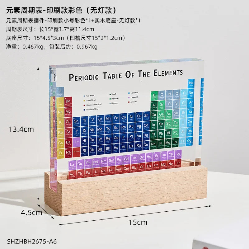 Middle School Chemistry 3D Periodic Table Model
