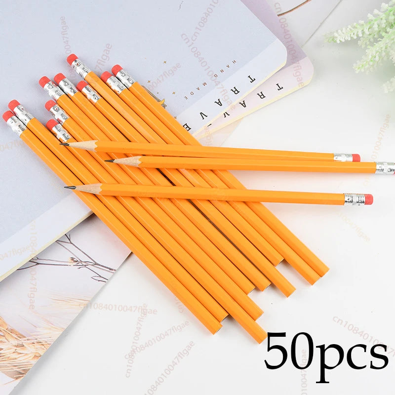 Bulk Wood Pencils with Erasers 2 HB Pencil