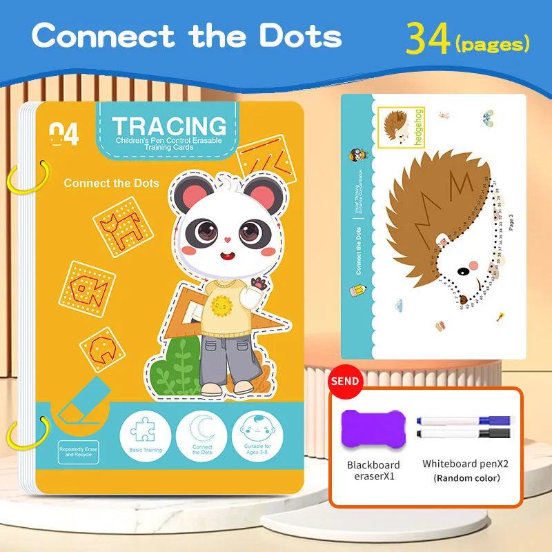 34-Page Reusable Magic Tracing Workbook
