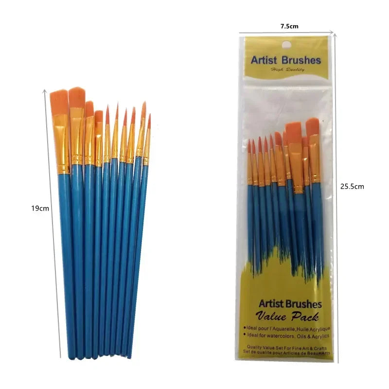 Plastic Pole Oil Painting Brushes