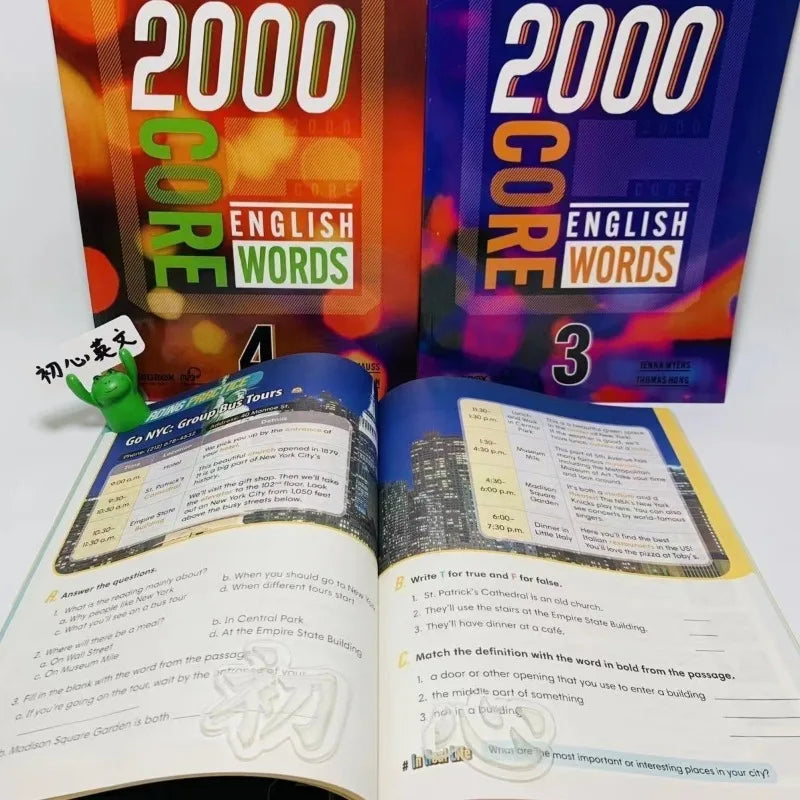 4 Books 1000/2000 Core English Words