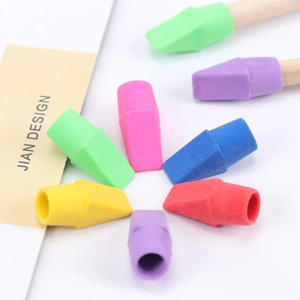 Assorted Colors Painting Pencil Top Erasers