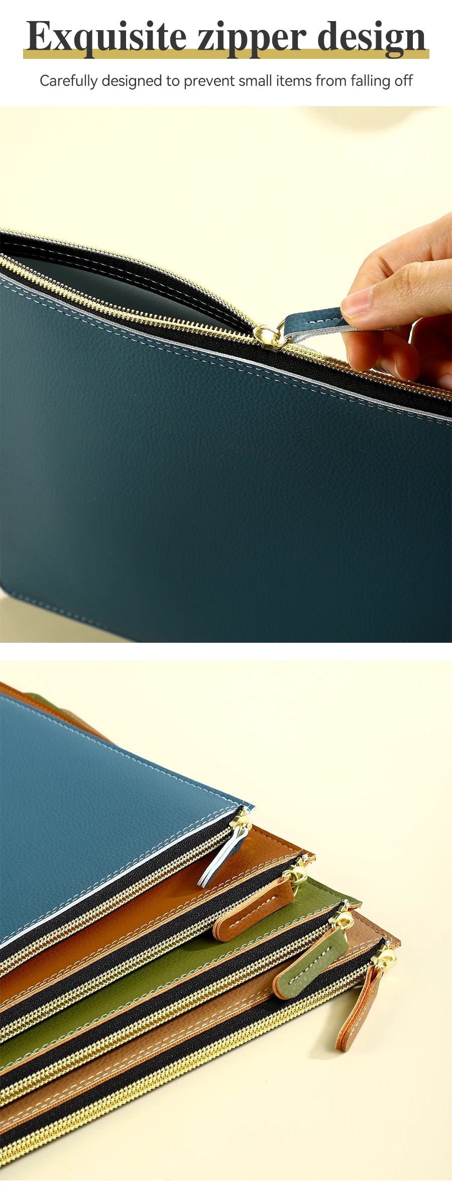 Leather Business A4 File Folder
