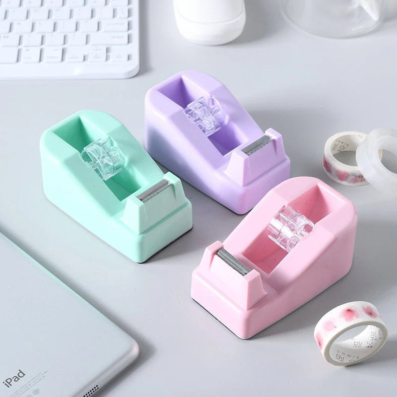 Large Tape Cutter Macaron-colored Desktop Tape Holder