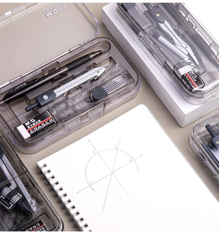 8 Pcs/Set Compass Ruler Set