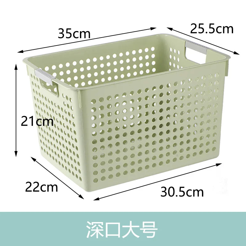 Large Hollow out round Hole Plastic Storage Basket