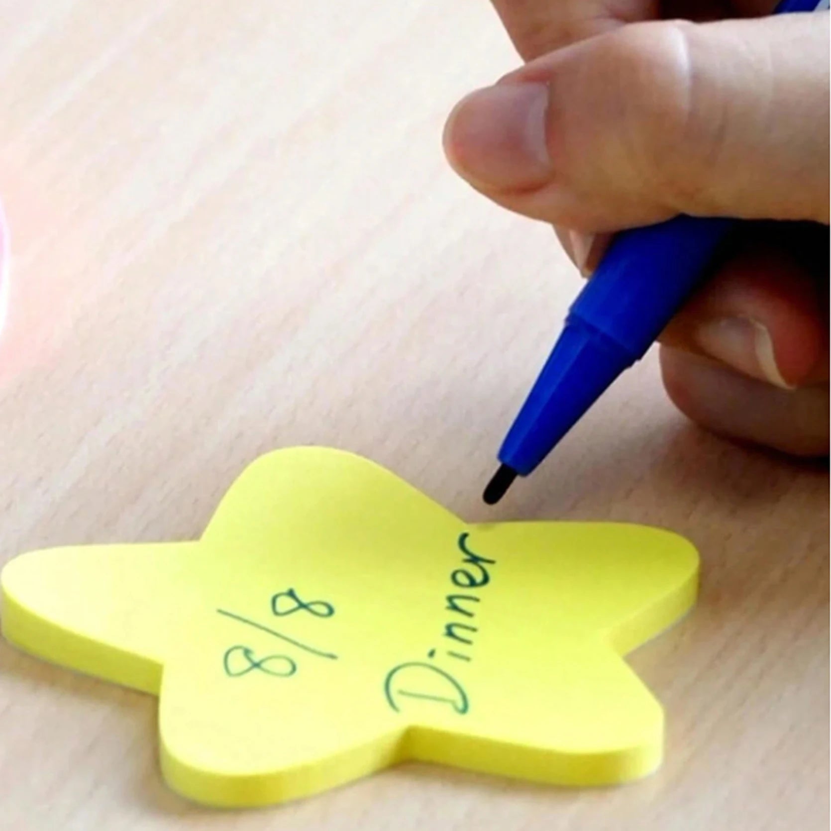 8 Colors Heart Pentagon Shaped Sticky Notes
