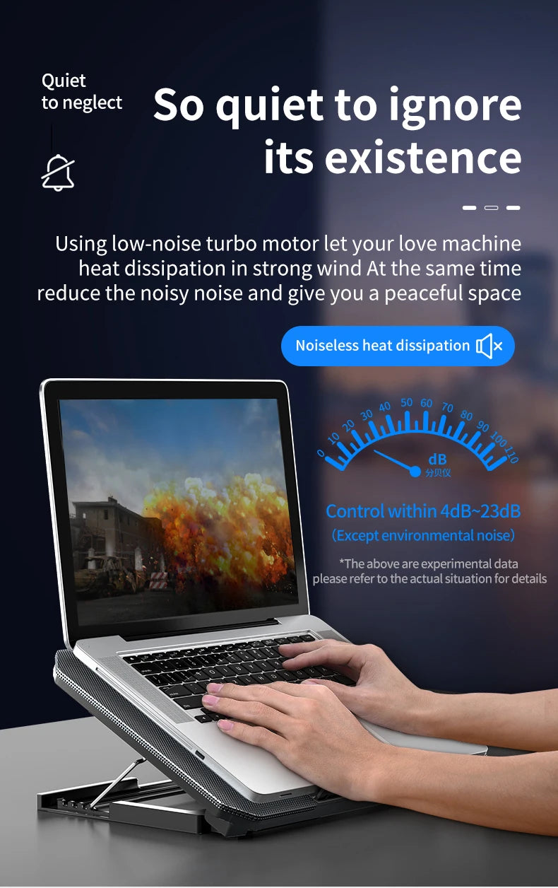 Q100 17inch Gaming Laptop Cooler Fan