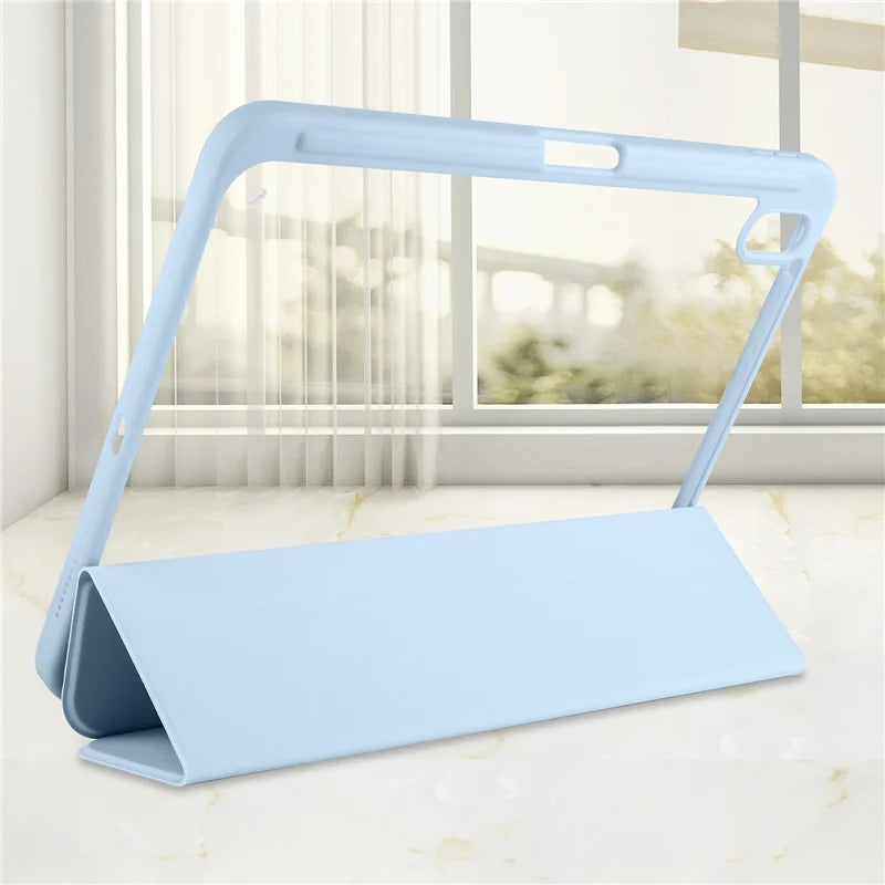 For iPad 10th Gen Case with Pen Holder Trifold