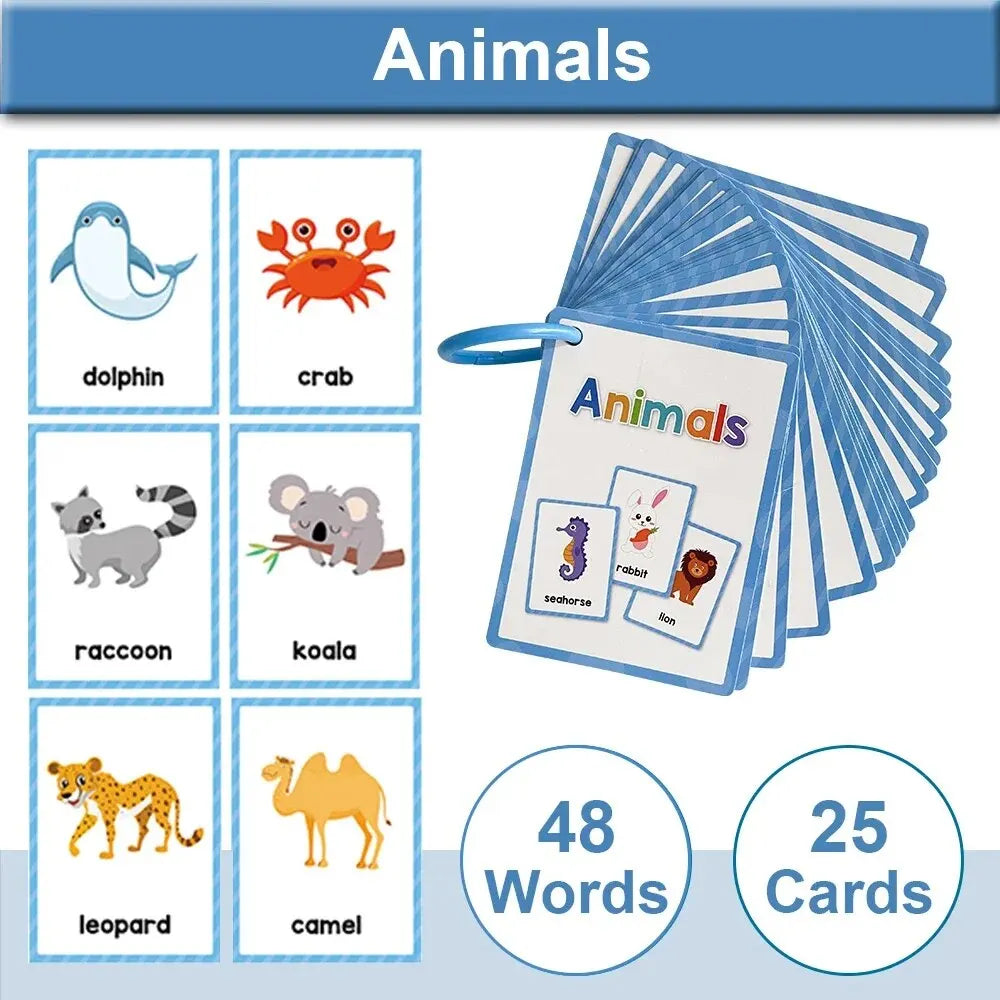 Montessori Kids English Words Cards
