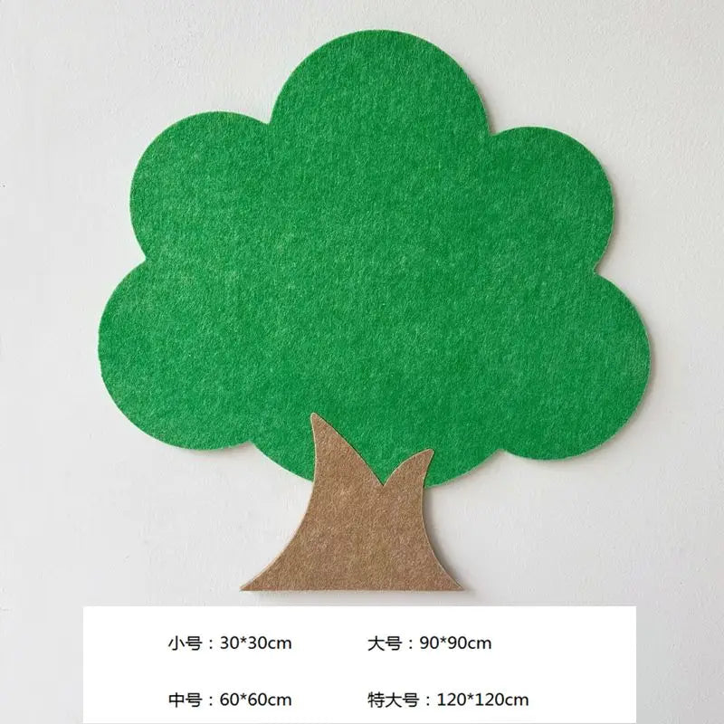 Tree Shaped Felt Board Photo Wall