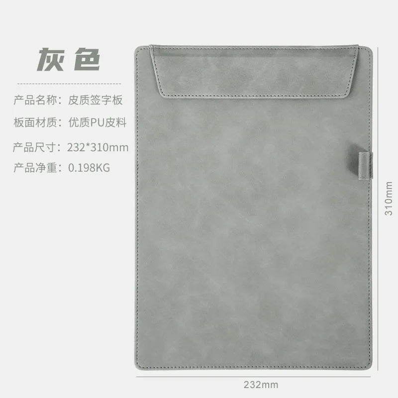 Business Leather A4 Paper File Folder Clipboard