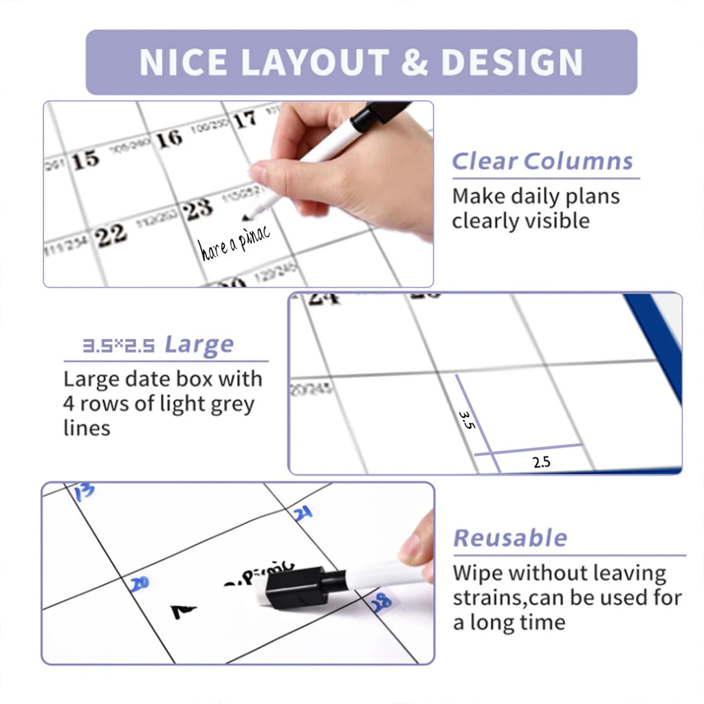 2026 English Double-Sided Laminated Wall Calendar