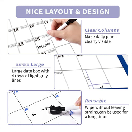 2026 English Double-Sided Laminated Wall Calendar