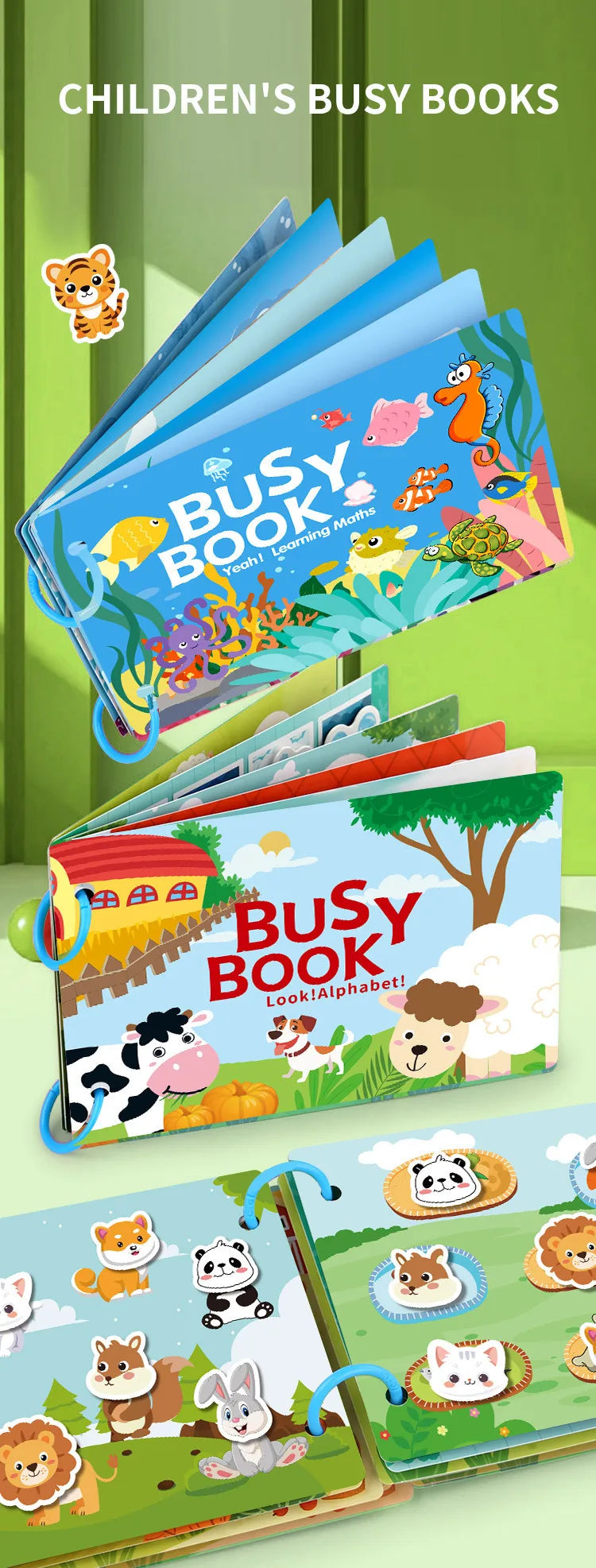 Busy Book for Toddlers Ages 2-6