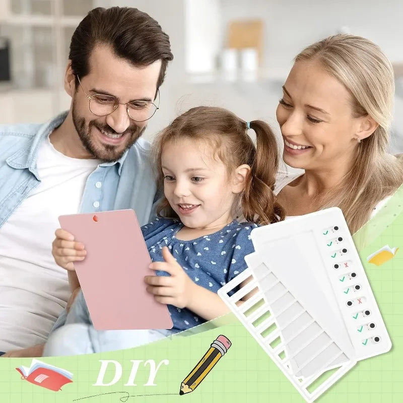 1Pcs Kids Chore Chart with 5Pcs