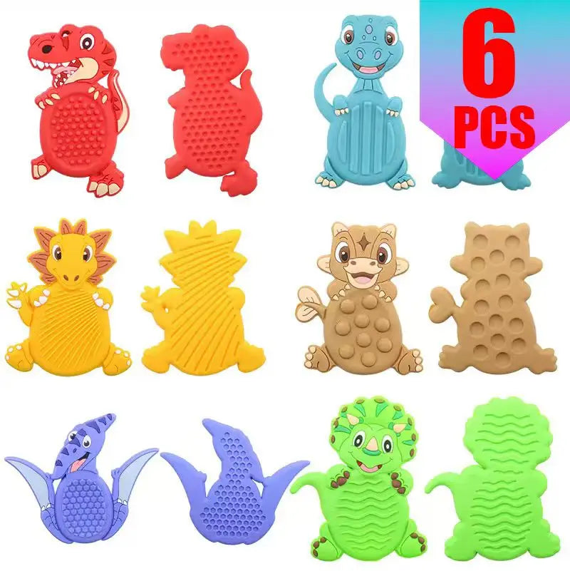 6pcs Dinosaur Sensory Fidget Stress Toys