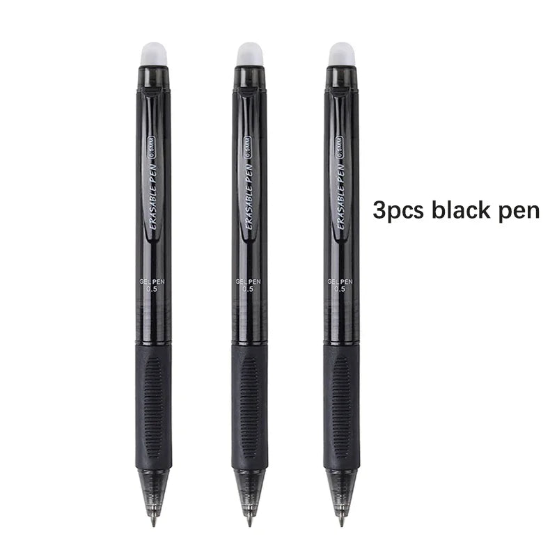 0.5mm High-Capacity Erasable Gel Pen Set