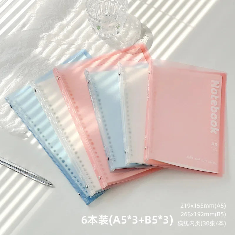 A5/B5 Binder Notebook Loose Leaf 30 Sheets